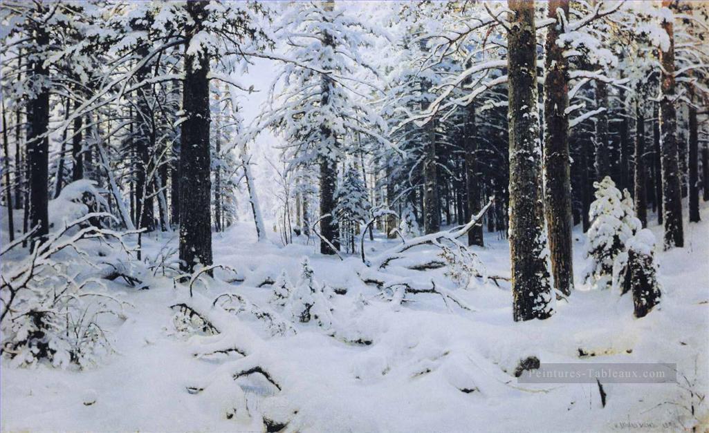 Paysage classique d’hiver Ivan Ivanovitch Peintures à l'huile